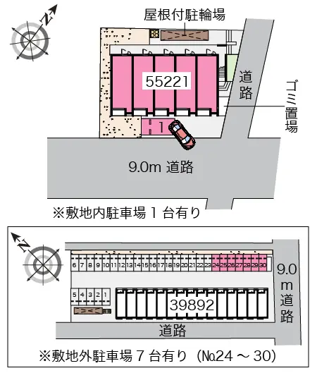 ★手数料０円★東松山市石橋　月極駐車場（LP）